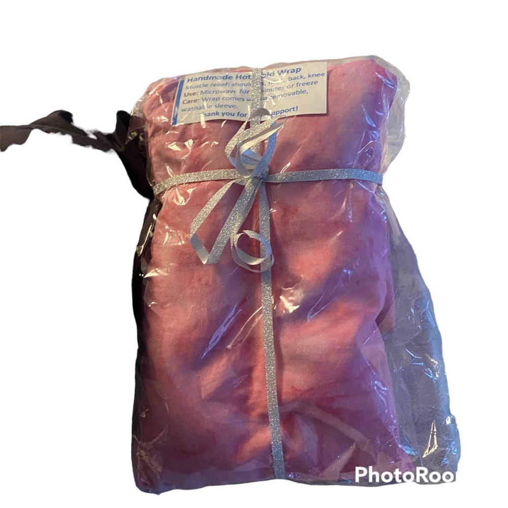 Hot Cold Pack in Pink. Handmade. Can put in microwave and freezer.